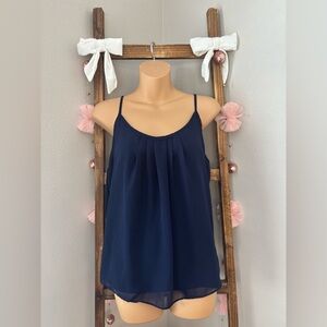 New York & Company Dark Blue Camisole